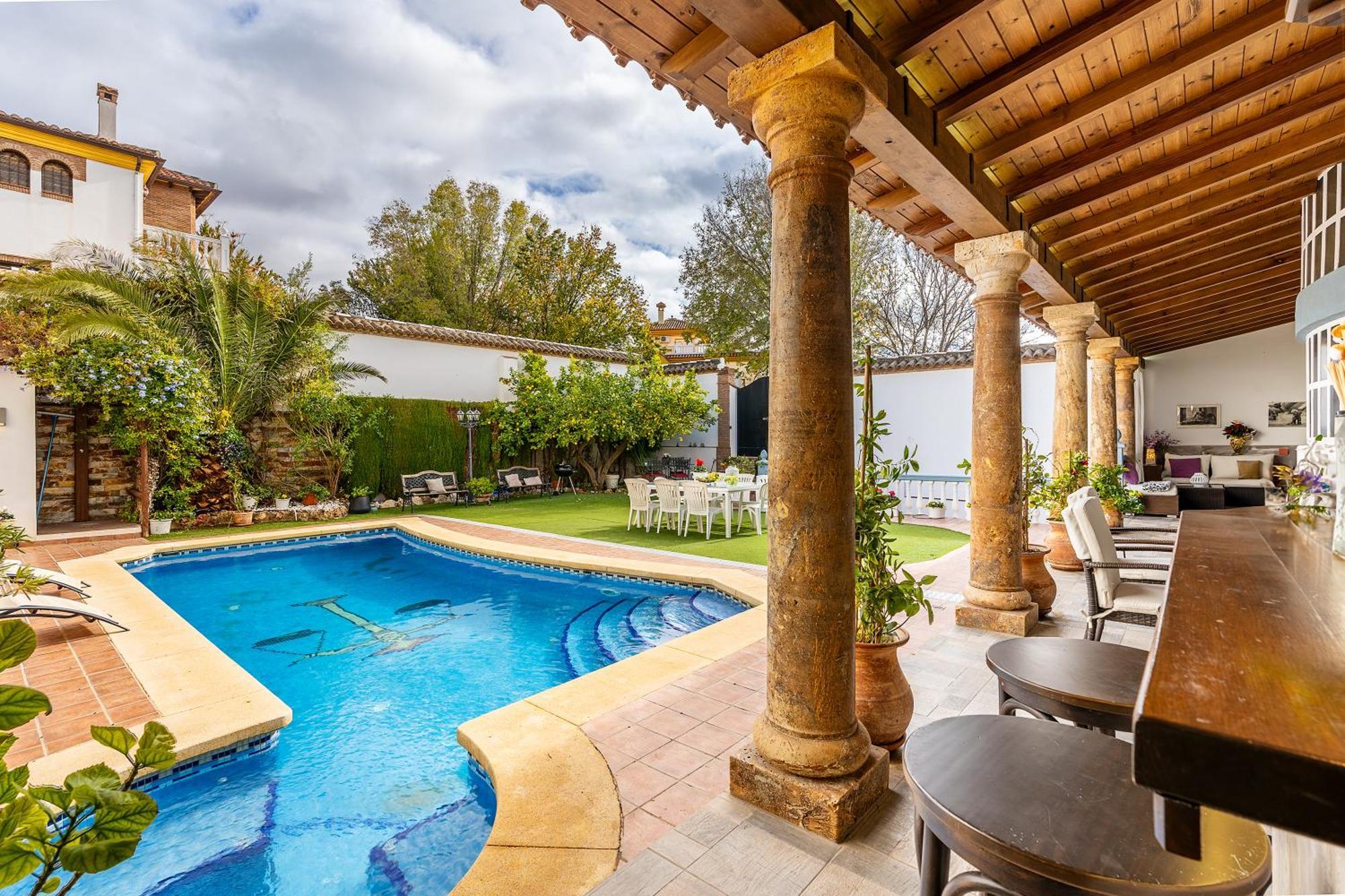 Willa Casa De Amigos La Latina Con Piscina, Chimenea Y Barbacoa Illora Zewnętrze zdjęcie
